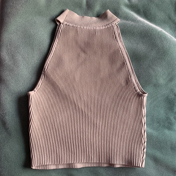 Babaton Sculpt Knit Mockneck Halter Top - Picture 4 of 4
